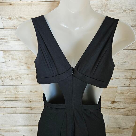 Zac Posen Black Jax Bandage Dress Size 0 Mermaid Formal Cut Out Special Occasion - Picture 15 of 16